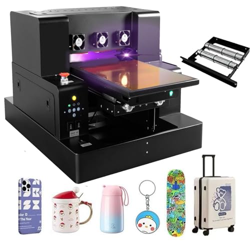 L805 UV Flatbed Printer Machine, Higher Resolution 2880 x1440dpi, UV...