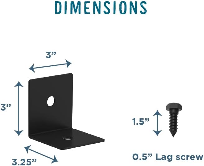Miniatura 5 de National Hardware N900-011, soportes de esquina elevados para cama de jardín, soportes de esquina de metal y tornillos para jardinera de madera,