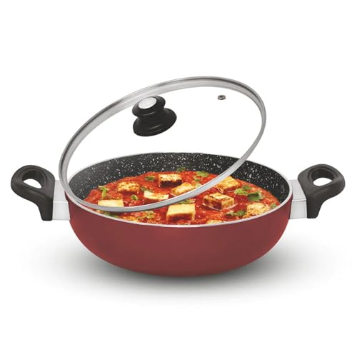 Image of Signoraware Perfecto 4 Coating Non Stick Kadhai 28cm | Gas & Induction Compatible | Low-Oil Cooking | Ergonomically Designed | Ideal for Frying, Sauteing or Preparing Rich Curries (4.5 LTR | Steel)