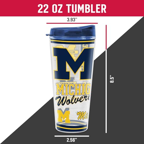 Image of Rico Industries NCAA College Double Wall Mayhem 16oz Or 20oz Tritan Tumbler W Lid