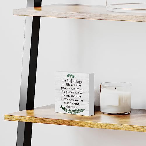 The-Best-Things-in-Life-Wooden-Box-Sign-Decorative-Inspirational-Quote-Wood-Box-Sign-Home-Office-Bedroom-Decor-Rustic-Farmhouse-Square-Desk-Decor-Sign-for-Shelf-5-x-5-Inches The Best Things in Life Wooden Box Sign Decorative Inspirational Quote Wood Box Sign Home Office Bedroom Decor Rustic Farmhouse Square Desk Decor Sign for Shelf 5 x 5 Inches