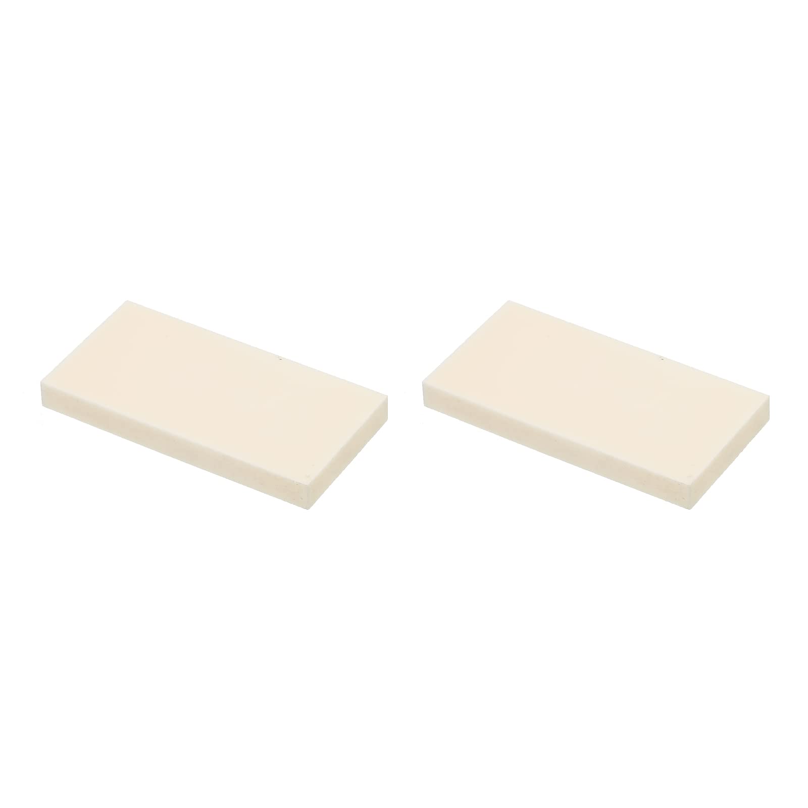 PATIKIL Allumina Ceramica Lastra Raffreddamento Imbottitura Isolante 2pz Alta Durezza per MOS Transistor 50x25x5mm