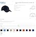 Port & Company Men's & Women's Brushed Twill Low Profile Cap-OS-Black
