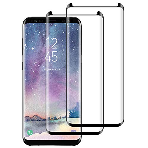 DASFOND Cristal Templado Samsung Galaxy S9 Plus Protector de Pantalla Samsung Galaxy S9 Plus Vidrio Templado con[9H Dureza][Sin Burbujas] [Alta Definición] [Anti-Huella][Cobertura Completa]-2-Pack
