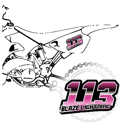 KETABAO Custom Racing Number Text Stickers Personalized Glossy Vinyl Decals for Car Racing Autocross Track Day Vehicles| Professional Waterproof, Easy-Clean | 10 Colors