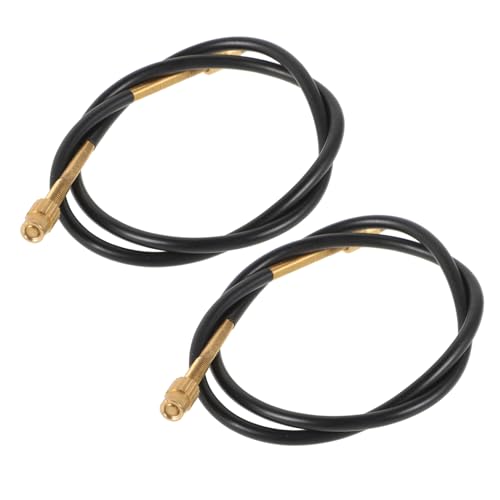 HEMOTON 2pcs 4/4 Bass Tail Ropes Yellow Steel Wire Replacement Tailpiece for Bass Guts