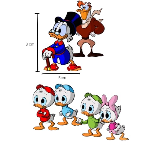 Image of Dia and Tia - Premium Fridge Magnets -Handmade in India for Office, Kitchen, refrigirators, Magnetic Boards -Motivational Quotes, Indian Culture, Gamers, Cute Cartoons, Decor (Cartoon - Ducktales)