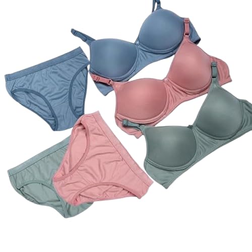 Women's Padded Bra and Panty Lingerie Set Pack of 3-picture-18