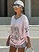 SOLY HUX Women's Y2K Jersey Shirts Oversized Graphic Mesh V Neck Half Sleeve Drop Shoulder Loose Tee Tops Pink Letter Medium