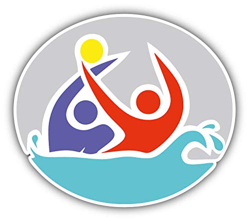 Water Polo Emblem Round Metal 0.75" Lapel Pin Hat Shirt Pin Tie Tack Pinback2