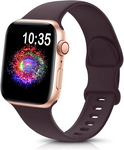 TreasureMax Silicone Sport Band Compatible with Apple Watch Bands Women Men