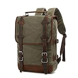 Photo Gallery mxdvsn zaino in pelle di tela da uomo zaino casual vintage zaino per laptop zaino da viaggio all aperto zaino bagagli zaino casual zaino militare verde militare taglia unica Photo Gallery mxdvsn zaino in pelle di tela da uomo zaino casual vintage zaino per laptop zaino da viaggio all aperto zaino bagagli zaino casual zaino militare verde militare taglia unica