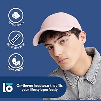 lowercase Baseball Cap for Men and Women Adjustable Size for Summer Season, Running Workouts and Outdoor Activities