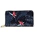 Produktbild JHGFG Mode Handtasche Reißverschluss Brieftasche Exotische Tropische Blumen Vogelparadies Strelitzia Telefon Clutch Geldbörse Abendkupplung Blocking Leder Brieftasche Multi Card