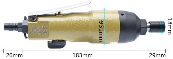1Pcs Reversible Screw Driver Air Impact Screwdriver Impact Air Screwdriver 8000rpm 1/4" Straight Pneumatic Tools BD-9HB