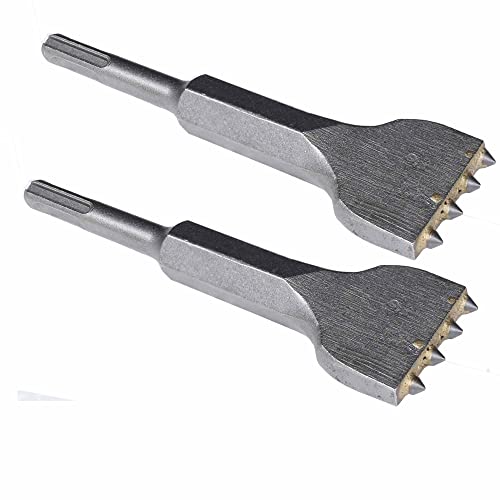 ACTINTOOL 6 1/8 in. x 1 1/2 in. SDS Plus Mortar Raking Chisel, Mortar Joint Removal SDS Plus Chisel Bit, SDS Plus Tuckpointing Tool(Pack of 2)