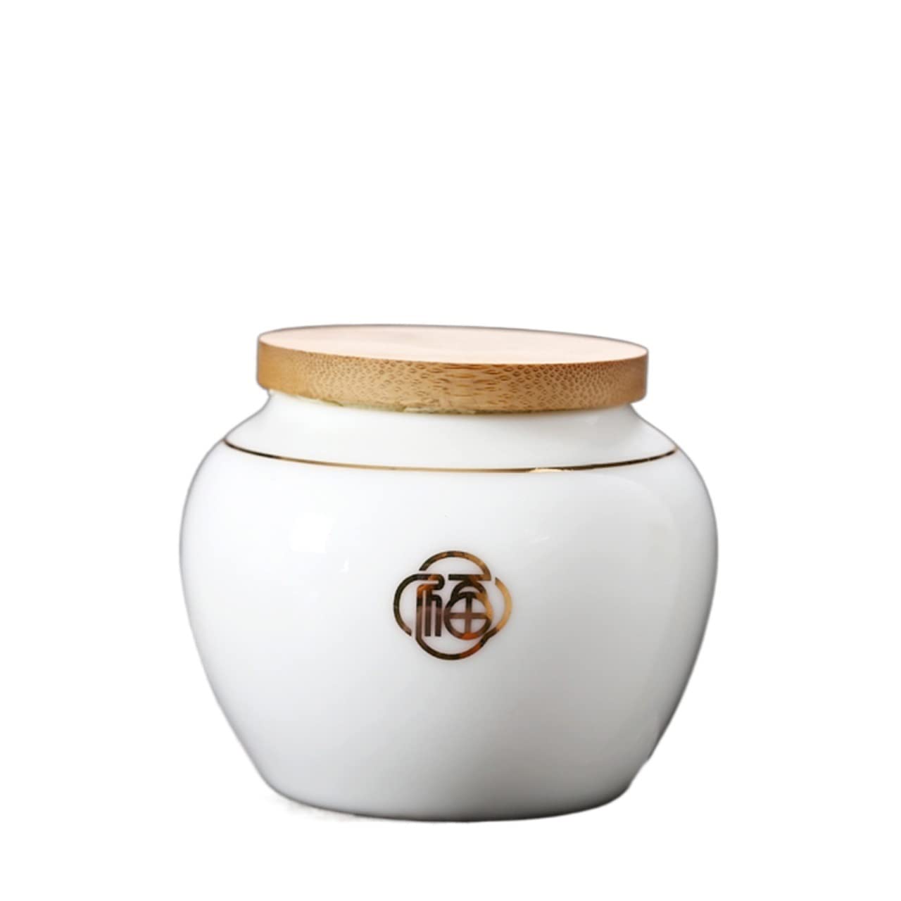 zhangrui1888 Tea Canister Exquisite White Porcelain Tea Canister for Loose, Airtight Caddy Food Storage Jar Canisters, Tin/Coffee Canister/Coffee Jar/Spice Nuts Tea Storage(Small)