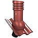 Produktbild Entlüfterkamin EVO DN125 für Braas - Harzer, Nelskamp - Sigma Dachziegel Dachlüfter Lüfter (RAL 3009 - Rot)