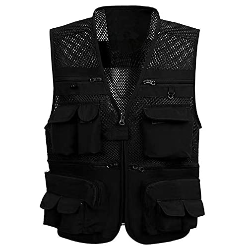 Men Women Outdoor Hiking Fishing Climbing Vest Mesh 16 Pockets Photography Quick Dry Waistcoat Jacket