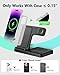 Wireless Charger iPhone Charging Station: 3 in 1 Charger Stand Multiple Devices for Apple - iPhone 17 16e 16 15 14 Pro Max 13 12 11 - Watch 10 9 8 7 6 5 4 3 2 SE and Ultra Series - Airpods 4 3 Pro