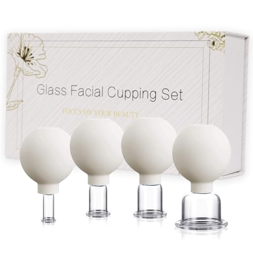4PCS Facial Glass Cupping Set for Skin Rejuvenation