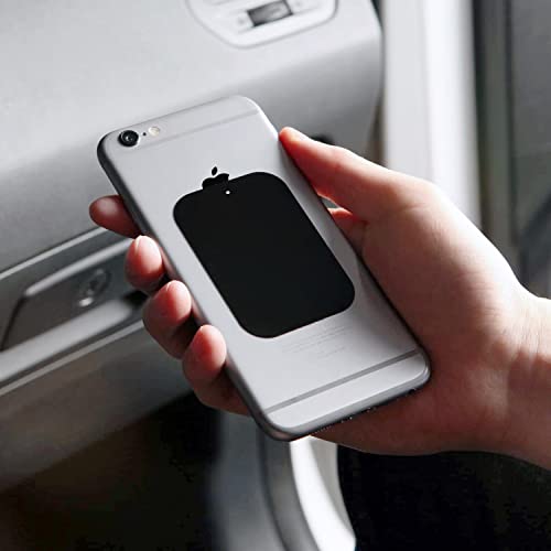 Image of Magnetic Mount Metal Plates for Car Mount Phone Holders - Rectangular & Round Plates With 3M Adhesives (3M-SHEET-2BIG-&-2SMALL)