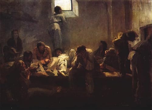 Peinture pour décoration salon avec l'affiche dans la prison de transit Yaroshenko 60x90