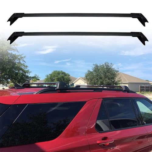 Barres de toit transversales pour Ford Explorer 2020-2023 noir mat - 2