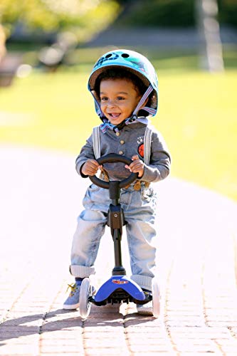 Micro Kickboard - Mini 3In1 Deluxe - Three Wheeled, Lean-To-Steer Swiss-Designed Micro Scooter For Toddlers With 3 Riding Options For Ages 1-5 (Blue) #TOP3