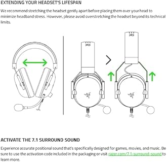 Razer BlackShark V2 X Gaming Headset: 7.1 Surround Sound - 50mm Drivers - Memory Foam Cushion - PC, PS4,PS5, Nintendo Switch, Xbox One, Xbox Series X & S, Mobile - 3.5mm Audio Jack - Black