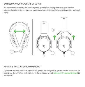 Razer BlackShark V2 X Gaming Headset: 7.1 Surround Sound - 50mm Drivers - Memory Foam Cushion - For PC, PS4, PS5, Switch - 3.5mm Audio Jack - Black