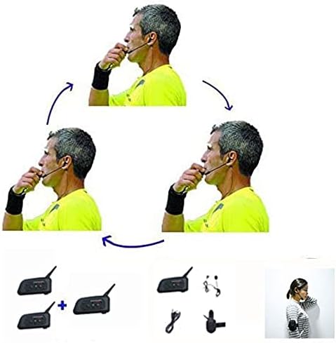 Maxquall Referee Headset 3 Referees Talk Same time Football Wireless Headsets Wireless Football Headsets Headset Football Referee Communication