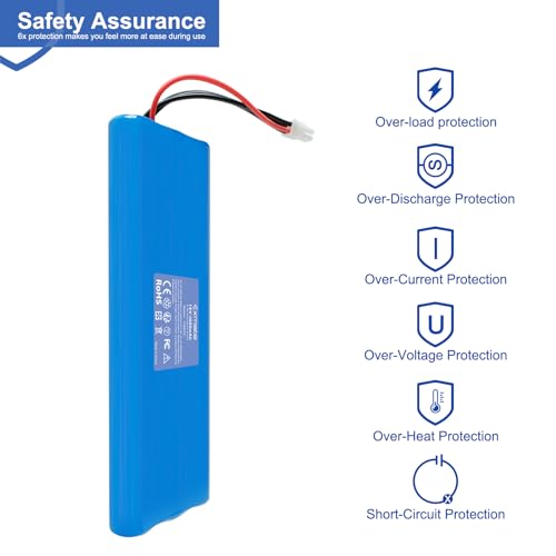 Exmate 18 V 3000 mAh NiMH accu compatibel met Husqvarna Automower 210AC, 210C, 220AC, 230ACX, 260ACX, G2 2004-2006, SH, hybride robotmaaier op zonne-energie - Afbeelding 6