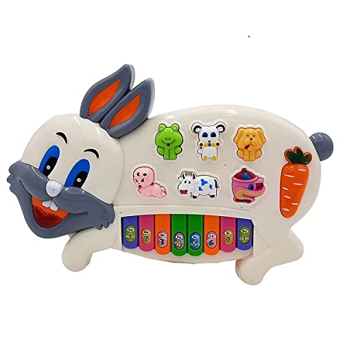 Image of Magicwand Funny Musical & Educational Rabbit Piano for Kids 【Pack of 1】【Multi-Colored】
