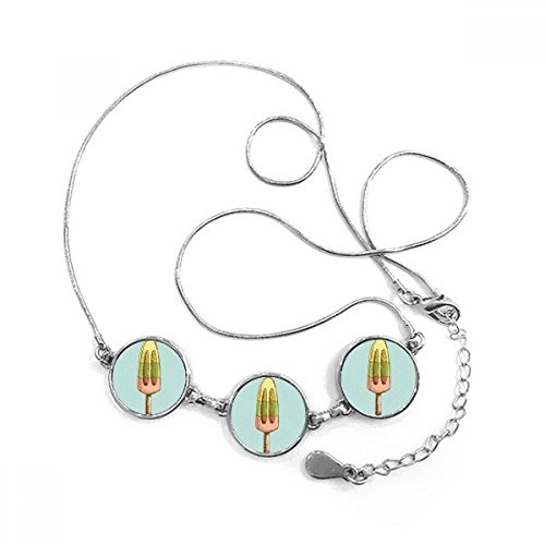 Collier pendentif rond glace jaune vert rouge, idée cadeau décoratif