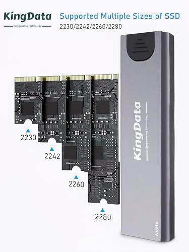 Caja externa M.2 NVMe USB 3.1 10Gbps para SSD 2230-2280 miniatura 3