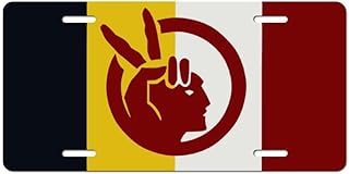 Flag of The American Indian Movement License Plate Frame Car Decorative Parts Anti-Rust Cover for Men and Women