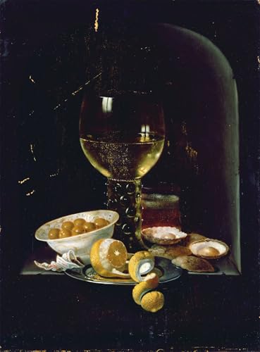 Pintura de lienzo Pieter Claesz para dar vida a paredes vacías de oficinas 60x90cm