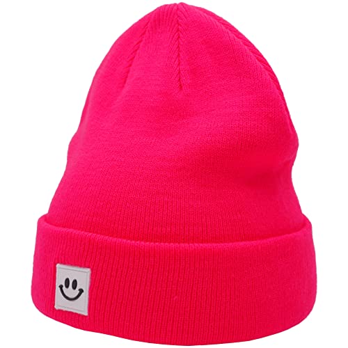 Image of 55cube Unisex Winter Beanie Hats Warm Thick Knit Cuffed Skullcaps