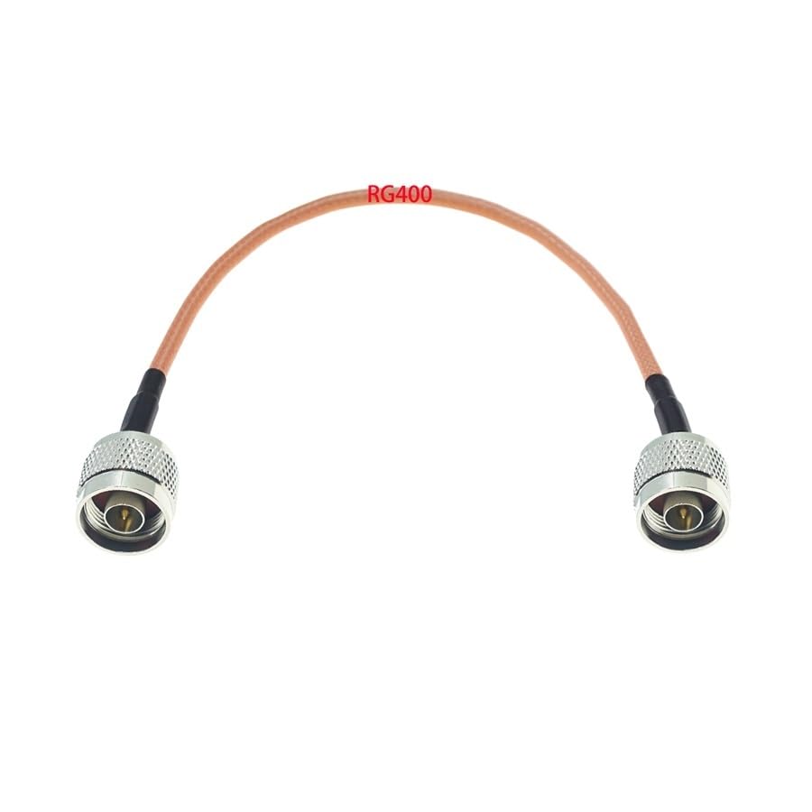 N Male to N Male Plug Connector for RG58 RG142 RG174 RG316 RG400 RG402 RG405 Connector Test Coax Cable(RG174,10M)
