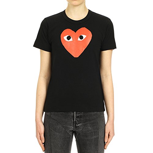 black and red cdg shirt