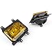 Artudatech Front Amber Yellow Fog Lights Plastic Lens Kit for 85-93 for BMW E30 3-Series Sedan