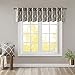 Saratoga Fretwork Print Contemporary Modern Floral Valance , Geometric Gray Valances for Windows , 50X18" , Grey