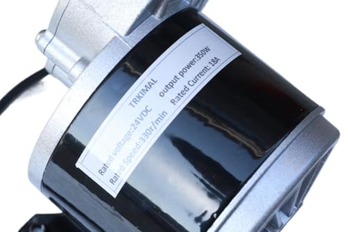 12/24 Volt DC 250W/350 Watt Untersetzungsgetriebe gebürsteter Elektromotor mit 9 Zähnen Ritzel für E-Bike Mini Bikes Scooter (350, Watt)