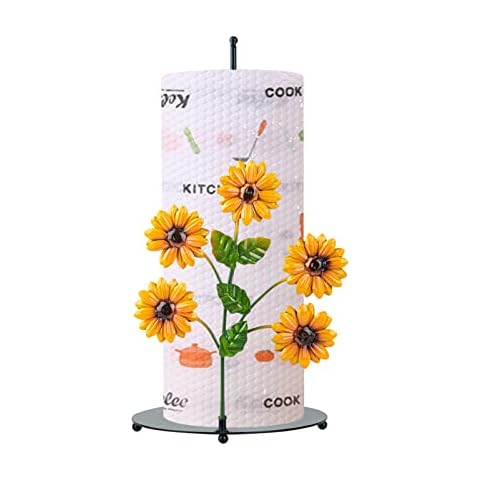 Napkin Holder Cylinder Napkin Holders For Kitchen Sunflower Stainless Steel Napkin Holder Metal Napkin Holder Cover