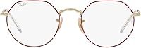 Vista 8 de Ray-Ban Unisex Rx6465f Jack Low Bridge Fit Round Prescription Eyewear Frames