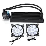 bricoler pc 【Ventilateur RVB symphonique】 Colore, clignotant lentement la tête refroidie par eau et le ventilateur RGB pour une configuration optique à couper le souffle.