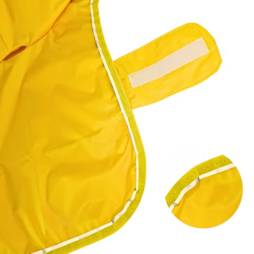 Capa De Chuva Cachorro Pet Grande Capuz Impermeável Regulável Refletiva (XG)