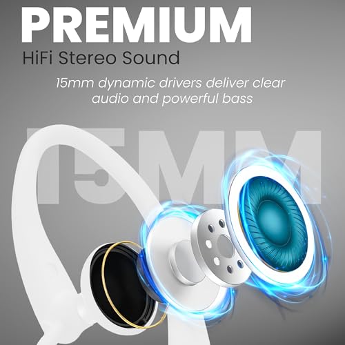 Image of Philips Flexible Earhook Headphones SHS3201 /28 (White) (Replaces SHS3201 /37)