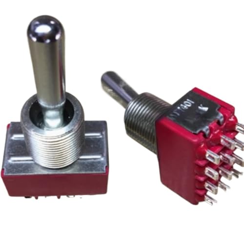 2-Pack 7401TZQE 12-pin Second Gear Switch Rocker Switch